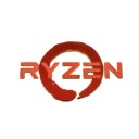 AMD Ryzen Metal Logo Sticker (Red)